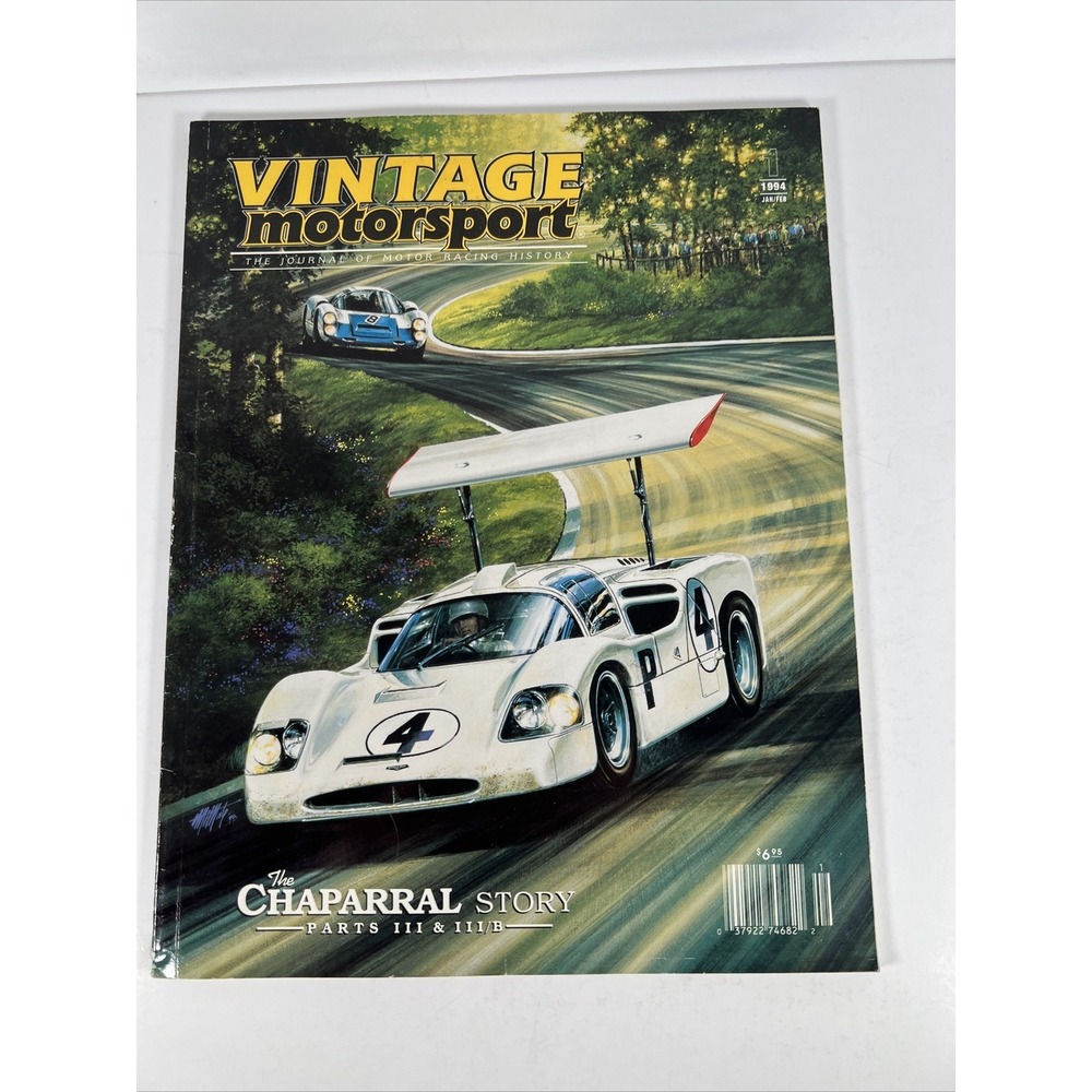 Vintage Motorsport Magazine MAR/APR 1994 Chaparral Story Part III & III/B
